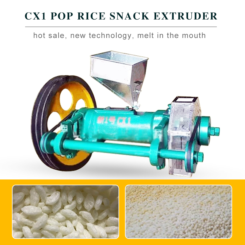 Rice corn pop snack food extruder  factory